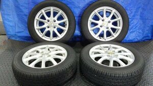 【宮城 塩釜発】中古 タイヤ・アルミホイールセット 4本 社外品 MANARAYSPORT 165/65R14 4.5J PCD100 オフセット+43 ※個人宛発送不可