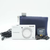 【美品】Nikon ニコン COOLPIX S6200 ナチュラルホワイト S6200WH #825_画像1