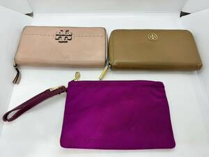 ◇TORY BURCH トリーバーチ ラウンドファスナー長財布 レザー 革 トリーバーチまとめ 財布 ポーチ レディース