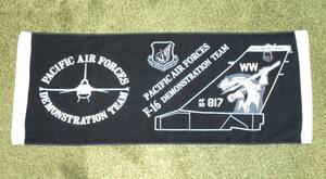 未使用☆米空軍三沢基地USAF PACIFIC AIR FORCES F-16 DEMONSTRATION TEAM(アメリカ空軍太平洋航空団 PACAF)デザインタオル