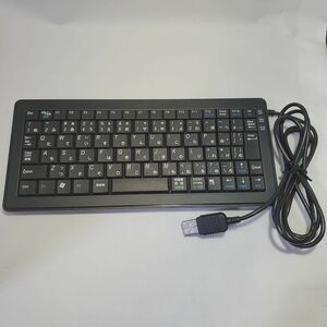 ELECOM コンパクトキーボード TK-UP84CPBK (ブラック)【中古品】◆エレコム　USB接続