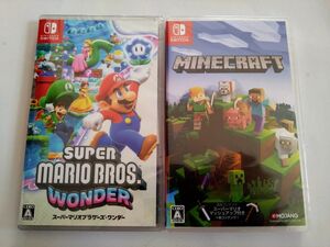 NintendoSwitch『スーパーマリオブラザーズ・ワンダー』＆『Minecraft マインクラフト』