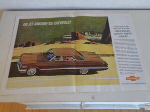 即決　広告　アドバタイジング　アメ車　シボレー　ＣＨＥＶＲＯＬＥＴ　１９６０ｓ　タバコ　シガレット　マルボロ　イラスト　さし絵