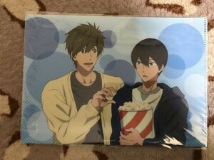 075クリアファイル　特別版 Free! 京アニ　Take Your Marks ポップコーン コンボセット特典　七瀬遙 橘真琴