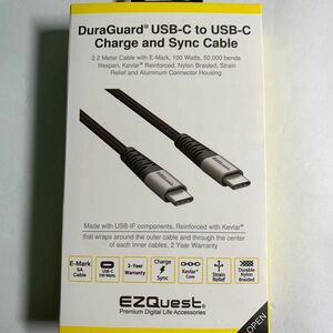 USB-C データ転送　充電ケーブル　100W 2.2メートル