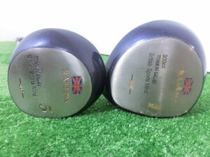 ♪セントアンドリュース British Sports Mind 1W/5W ドライバー/フェアウェイウッド 2点セット 10.5/21°/純正 シャフト FLEX-? H1350♪