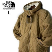 1円～!売切!【正規新品】THE NORTH FACE CUCHILLO FZ HOODIE キルティングジャケット シェルパフリース US限定 裏ボア(L)ベージュ181024-70_画像1