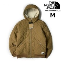 1円～!売切!【正規新品】THE NORTH FACE CUCHILLO FZ HOODIE キルティングジャケット シェルパフリース US限定 裏ボア(M)ベージュ181024-70_画像2