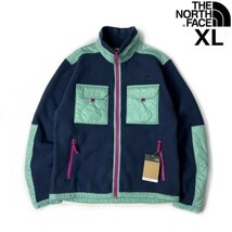 1円～!売切!【正規新品】THE NORTH FACE◆ROYAL ARCH FULL-ZIP JACKET フリース ボア キルティング US限定 肉厚 防寒(XL)緑 紺 181024-85_画像2