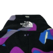 1円～!売切!【正規新品】THE NORTH FACE◆TNF POLARTEC 100 1/4ZIP フリース ポーラテック US限定 2023最新 軽量(XL)黒 紫 総柄 181024-51_画像8