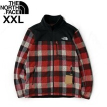 1円～!売切!【正規新品】THE NORTH FACE◆PRINTED LEO SWEATER フリース ジップアップジャケット US限定 日本未発売 厚手(XXL)赤 181024-55_画像2