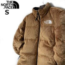 1円～!売切!【正規新品】THE NORTH FACE◆VERSA VELOUR NUPTSE JACKET ダウン ヌプシ US 限定 ベロア ファー 日本未発売(S)茶② 190122-180_画像1