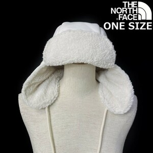 1円～!売切!【正規新品】THE NORTH FACE◆SHERPA TRAPPER フライトキャップ パイロット 帽子 US限定 ボア 男女兼用(OS)白 180623-22