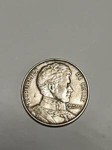★チリ　1ペソ白銅貨　1977年