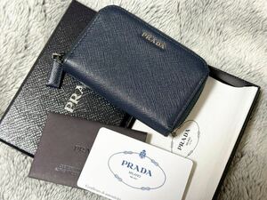 【未使用品】PRADA 小銭入れ コインケース カードケース コンパクト財布 二つ折り財布 ジッピーコインパース メンズ プラダ 2MM358 2MM003