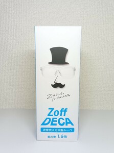 【一円スタート 未使用】Zoff DECA 次世代型メガネ型ルーペ 拡大率1.6倍 ブラウンピンク