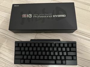 PFU キーボード HHKB Professional HYBRID Type-S 無刻印／墨（英語配列）ハッピーハッキングキーボード 静音パッドつき