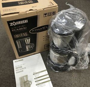 【未使用品】ZOJIRUSHI 象印 EC-AJ60-XJ コーヒーメーカー 【FC2575】ステンレスブラウン