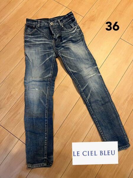 ルシェルブルー LE CIEL BLEU デニムパンツ ダメージデニム 夏 ジーパン お洒落 ギャル