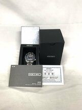 新品同様 セイコー SEIKO 5 GMT ブルー 黒 べセル 4R34セイコー5スポーツ GMT 自動巻き ネイビー　【中古】_画像9