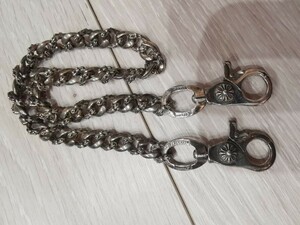 クロムハーツ　CHROME HEARTS　ファンシーウォレットチェーン　ダブルクリップ