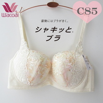 定価6600円 ◆C85 ワコール (Wacoal) シャキッとブラ 3/4カップブラジャー◆シャキッとした姿勢と美しいシルエット◆ ワコール C85_画像1