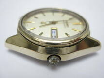 【YT-TC20-3】SEIKO/セイコー 4823-8000 KING QUARTZ、KQ、キングクォーツ 3針デイデイトQZ CAP GOLD フェイスのみ 稼働品_画像4