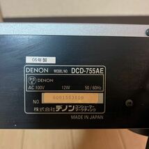 DENONデノン DCD-755AE CDプレーヤー ジャンク_画像9