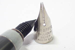 83545 訳あり SHEAFFER シェーファー 万年筆 ペン先 PALLADIUM SILVER パラジウム シルバー ビンテージ キャップ無し,ペン先が取れています