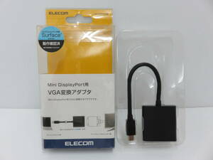 エレコム　Mini　DisplayPort用　VGA変換アダプタ　AD-MDPVGABK　ELECOM