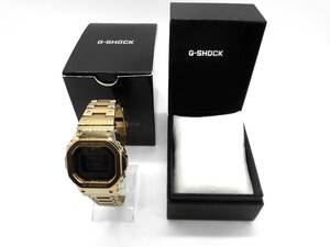 ■ CASIO G-SHOCK GMW-B5000 カシオ ジーショック ゴールド 金 腕時計 時計 電波ソーラー デジタル 文字盤 メンズ メタル バンド
