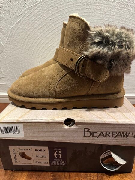 新品未使用 BEARPAW KOKO ベアパウ ココ ムートンブーツ ミニ ショートブーツ 23cm