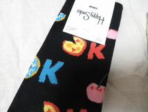 〇即決送料込！新品タグ付合計定価￥3,080 北欧 Happy Socks ハッピーソックス ハンバーガー＆野菜柄 紳士靴下クルー丈ソックス 2足セット_画像5