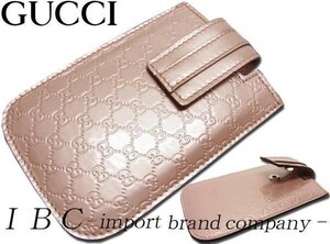 ★GUCCI★グッチ★iPhone4.4S GG柄エンボス型押スマホケース★ベージュ【本物保証】イタリアンカジュアル★芸能人御用達★ハイファッション