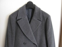 自由区 上質素材 Ｐコート ウールジャケット グレー ３８ 超美品♪_画像3