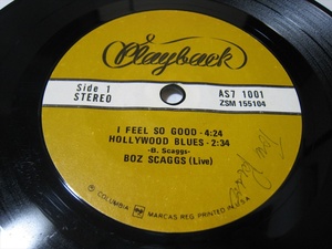 【EP】●白プロモ MONO● V.A.( BOZ SCAGGS KRIS KRISTOFFERSON 他) / PLAYBACK US盤 BOZは本盤のみのライヴ音源