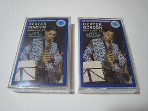 【カセットテープ】 DEXTER GORDON / HOMECOMING : LIVE AT THE VILLAGE VANGUARD US版 2本組 デクスター・ゴードン TAPE1未開封