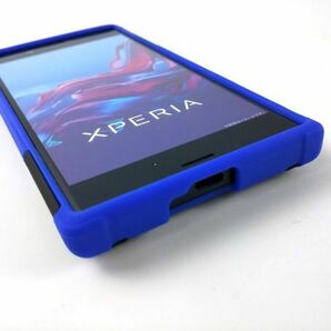 Xperia XZ SO-01J/SOV34/601SO XZs SO-03J/SOV35/602SO共通 スタンド カバー 耐衝撃ケース ブルーの画像5