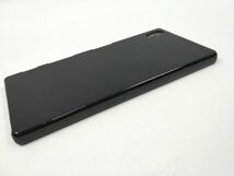 Xperia Z5 SO-01H SOV32 ハードケース カバー シンプル ブラック_画像3