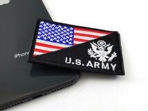 アメリカ国旗XUS ARMY パッチ ワッペン サバゲー ミリタリー ベルクロ_画像4