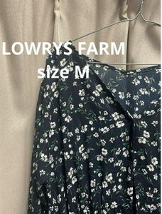 LOWRYS FARM ＪＺアソートハナガラシャツワンピース　シフォンワンピース アンティーク 花柄 ワンピース