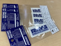 即日発送/即決価格 正規品 RAYS(レイズ) TE37 スポークステッカー ブルー ホワイトカラー用 リペアステッカー VOLKRACING 4本分セット_画像2