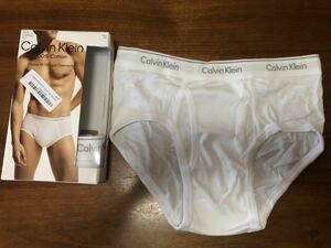 カルバンクライン Calvin Klein ブリーフ CLASSIC FIT 前開き サイズS（日本サイズM）白2