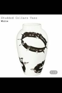 シュプリーム スタッズドカラーズベースsupreme studded collars vase 花瓶 オブジェ 花器 壺 陶器 インテリア 