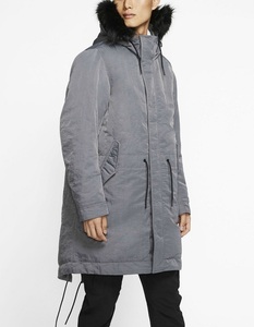 ナイキ メンズ ダウンフィル フーデッドパーカー Lサイズ 定価38500円 グレー DOWN FILL HOODED PARKA ダウンコート ダウンジャケット