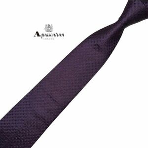 ★美品★ Aquascutum 高級ネクタイ 同色系パターン柄 アクアスキュータム USED 中古 t561