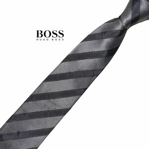 ★細め★ HUGO BOSS ネクタイ ストライプ柄 レジメンタル USED ヒューゴボス USED メンズ服飾小物 中古 t609