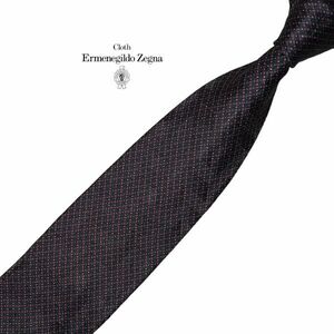 Ermenegildo Zegna 高級ネクタイ パターン柄 透かし柄入り USED エルメネジルドゼニア メンズ服飾小物 中古 ネコポス可 t681