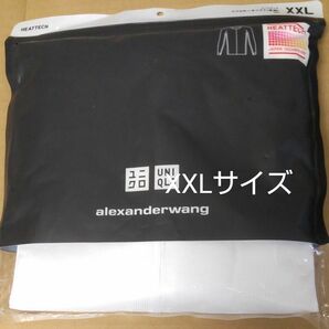 ユニクロ　ヒートテック　メンズ長袖Tシャツ　XXLサイズ、ホワイト