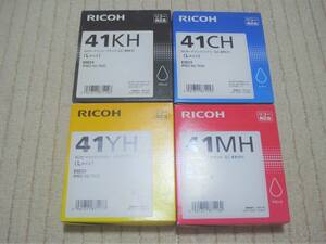  unused goods Ricoh GC41KH GC41CH GC41MH GC41YH 4 color set 